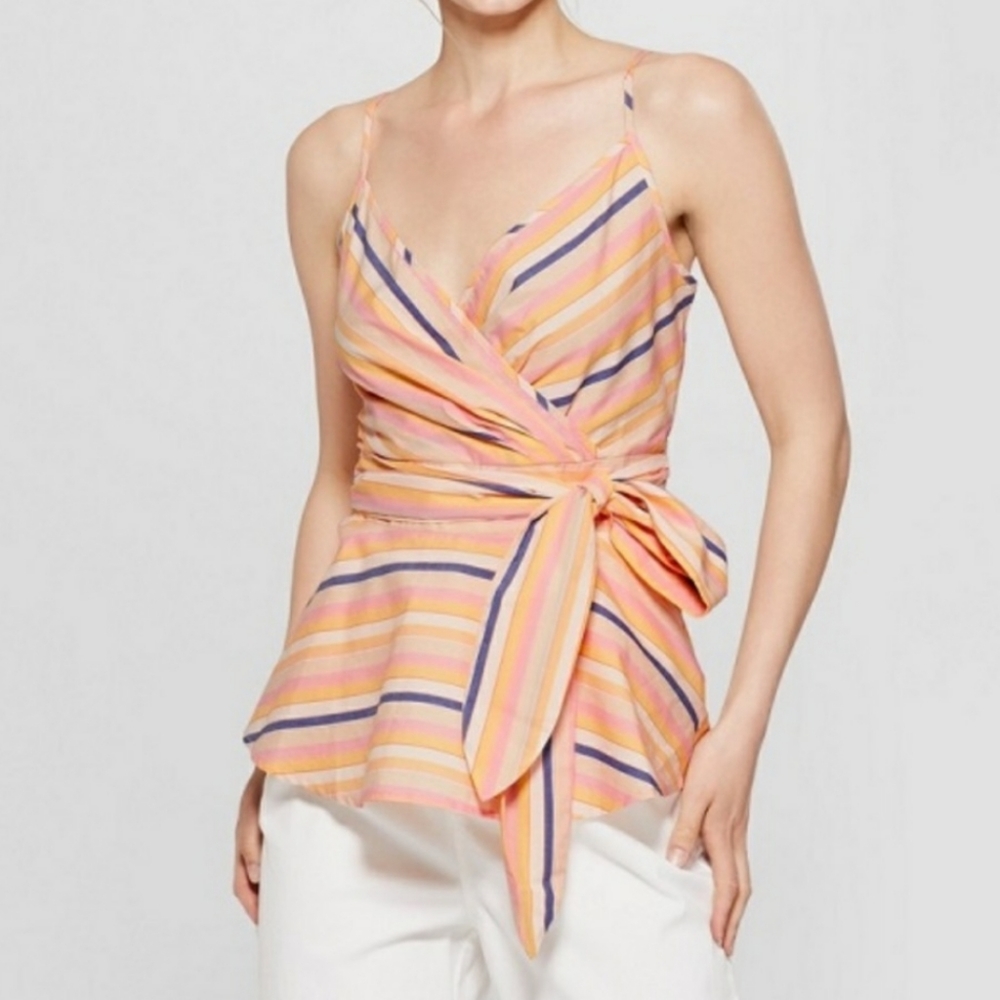 💛 NWT Striped Peplum top
